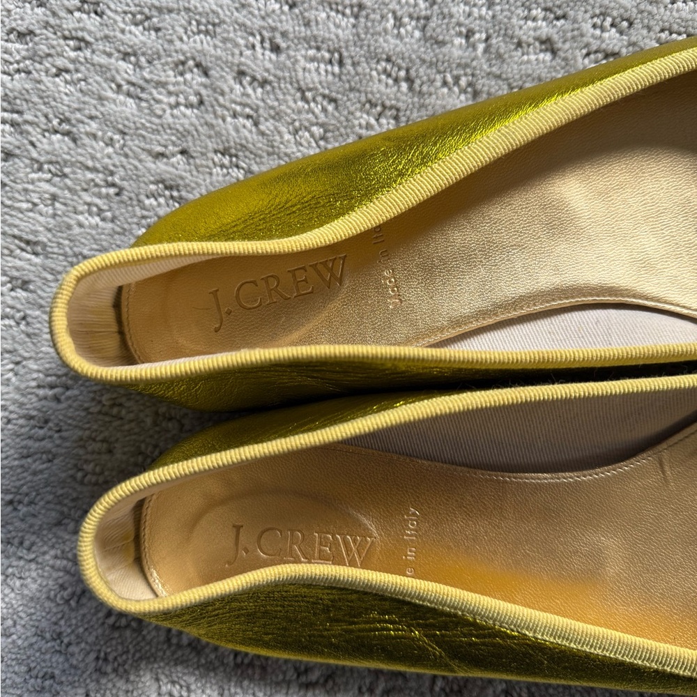 Tory Burch Miller Purple Flats & JCrew vibrant yellow flats - Picture 10 of 16